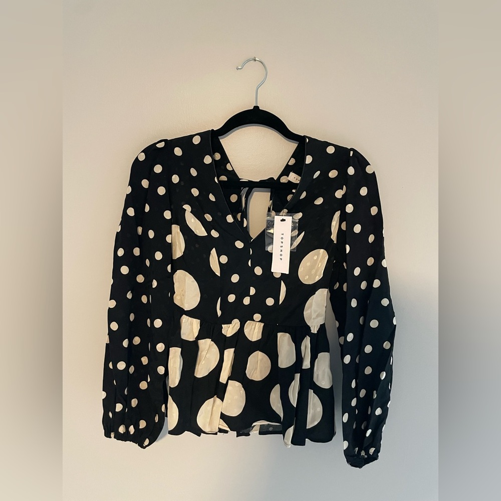 NWT Topshop Peplum top